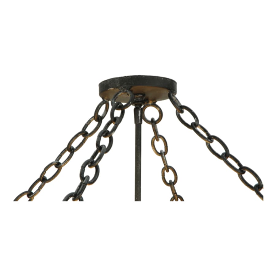 Meyda Tiffany Donya 4 Light 26" Wide Semi-Flush Drum Ceiling Fixture - Cajun Spice Finish