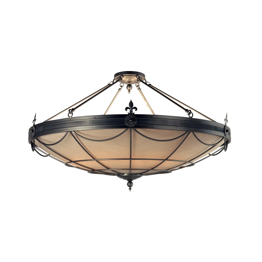 Meyda Tiffany Halcyon 12 Light 60" Wide Semi-Flush Bowl Ceiling Fixture