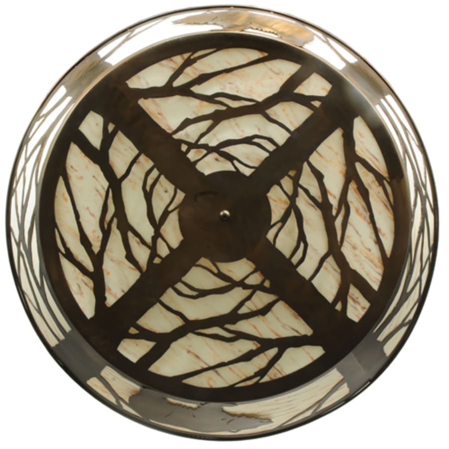 Meyda Tiffany Grizzly Bear on the Loose 47" Wide LED Semi-Flush Ceiling Fixture