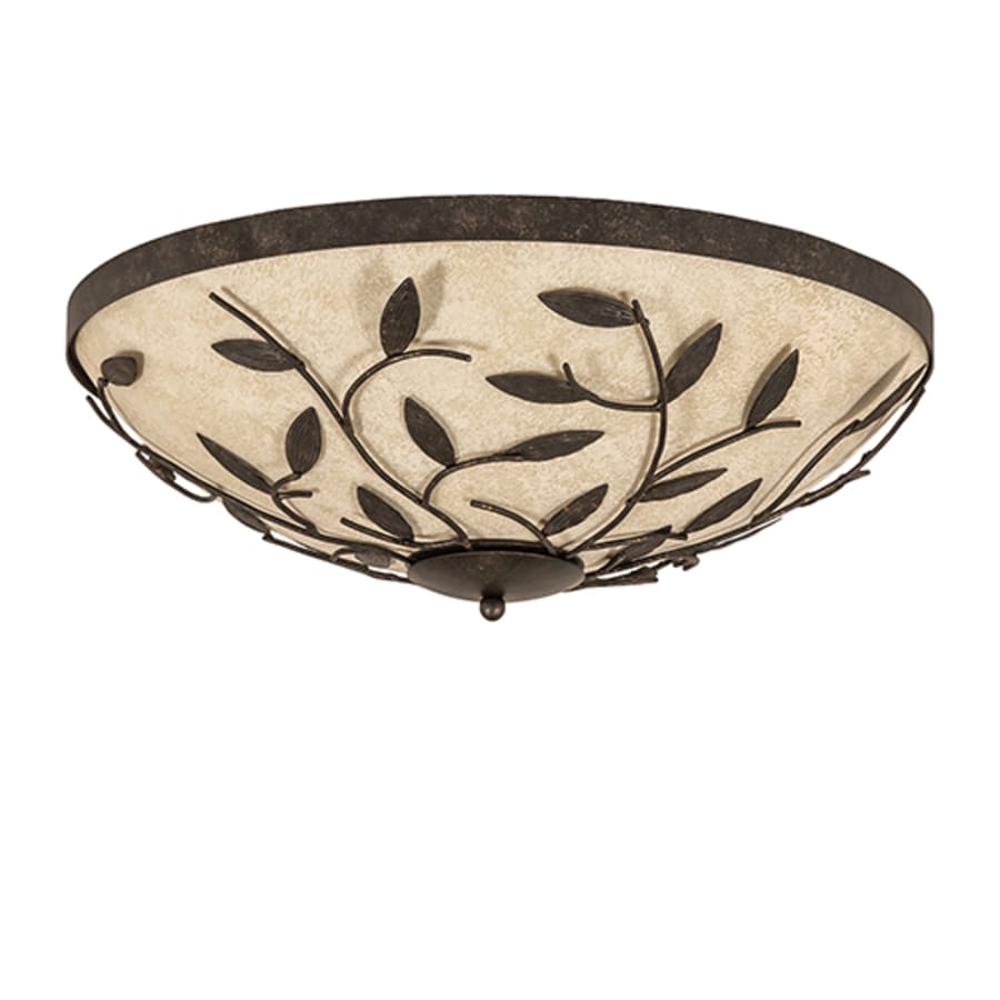 Meyda Tiffany Branches 3 Light 24" Wide Flush Mount Bowl Ceiling Fixture
