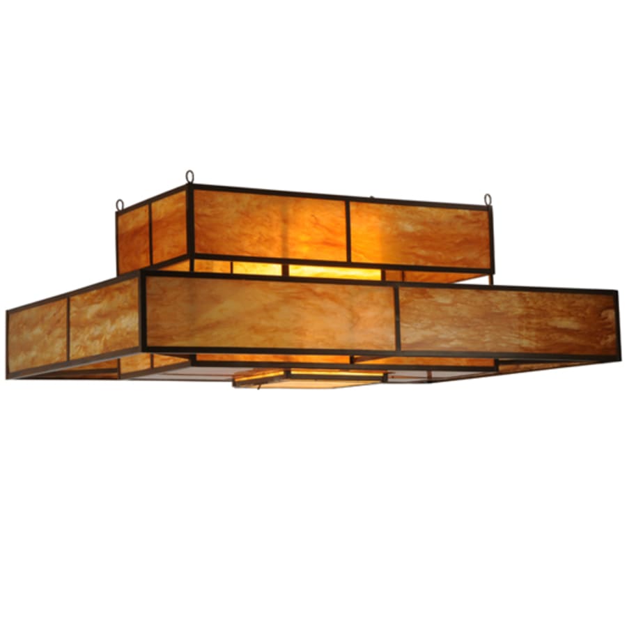 Meyda Tiffany Fellowship 8 Light 72" Wide Semi-Flush Ceiling Fixture
