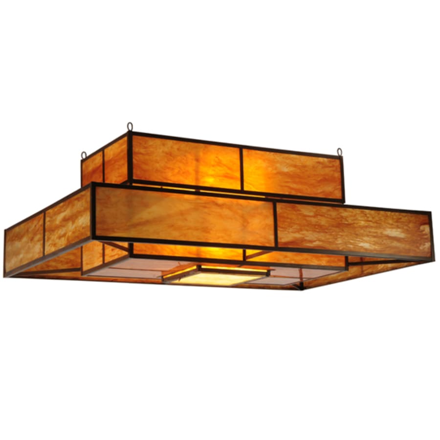 Meyda Tiffany Fellowship 8 Light 72" Wide Semi-Flush Ceiling Fixture