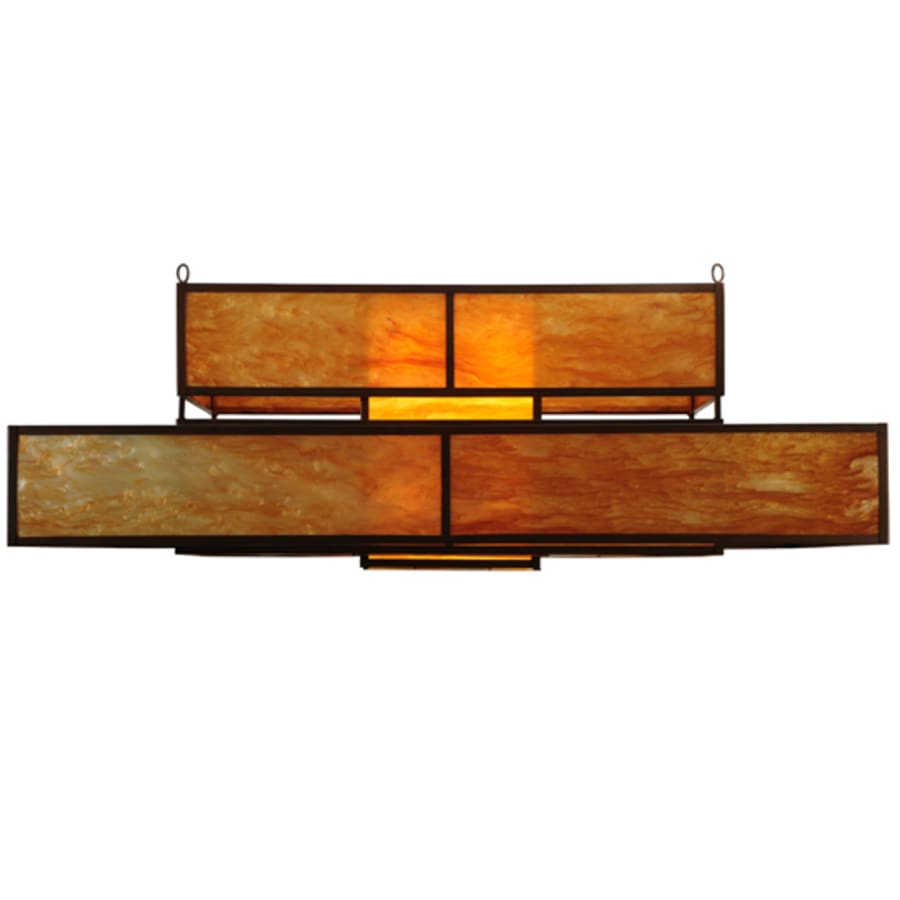 Meyda Tiffany Fellowship 8 Light 72" Wide Semi-Flush Ceiling Fixture