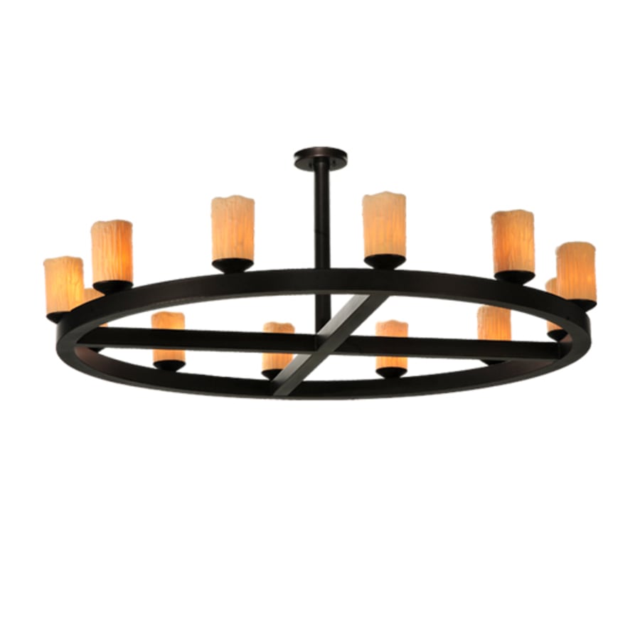 Meyda Tiffany Horizon Ring 12 Light 61" Wide Semi-Flush Ceiling Fixture