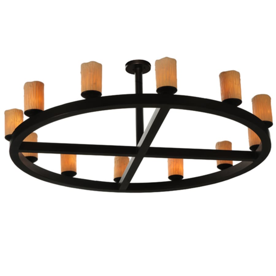 Meyda Tiffany Horizon Ring 12 Light 61" Wide Semi-Flush Ceiling Fixture