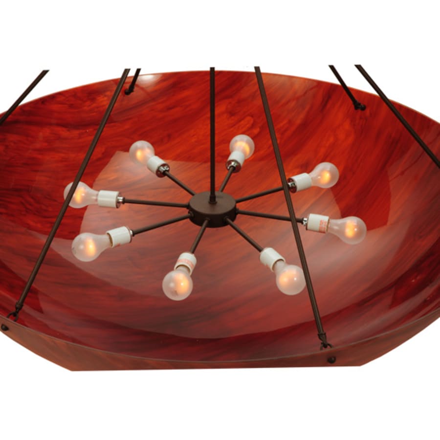 Meyda Tiffany Rio 8 Light 48" Wide Semi-Flush Bowl Ceiling Fixture