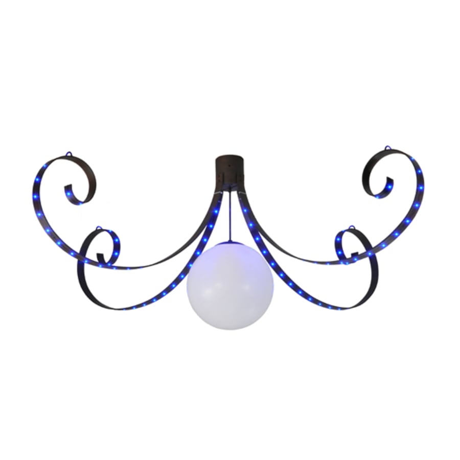 Meyda Tiffany Carnevale 96" Wide LED Semi-Flush Globe Ceiling Fixture