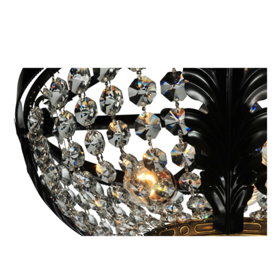 Meyda Tiffany Chrisanne 3 Light 16" Wide Semi-Flush Bowl Ceiling Fixture