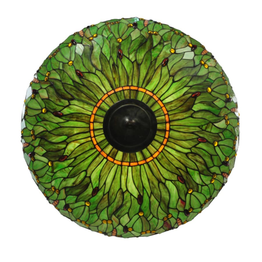 Meyda Tiffany Tiffany Hanginghead Dragonfly 5 Light 38" Wide Semi-Flush Bowl Ceiling Fixture