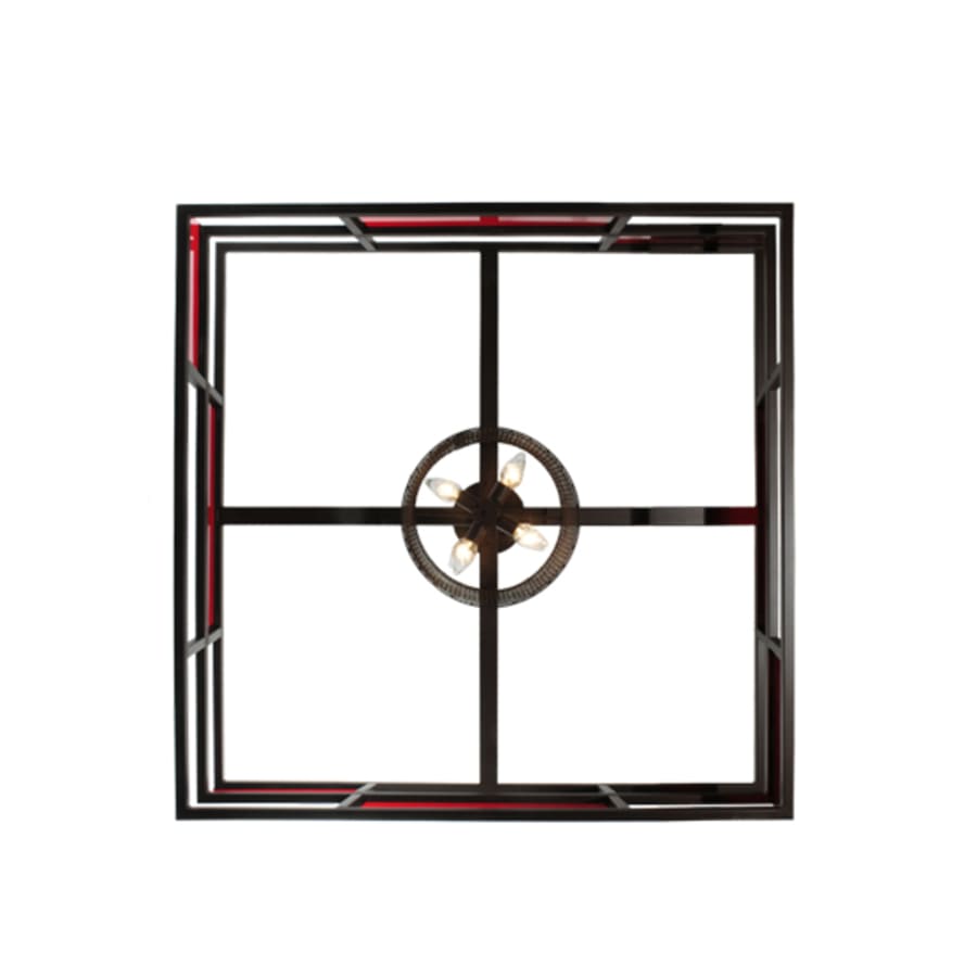 Meyda Tiffany Tavern 8 Light 85" Wide Semi-Flush Ceiling Fixture