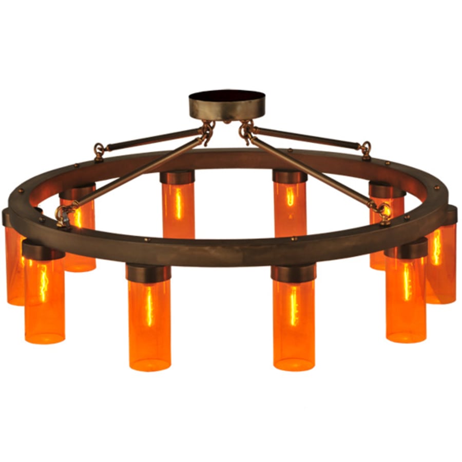 Meyda Tiffany Clark 10 Light 48" Wide Semi-Flush Ceiling Fixture
