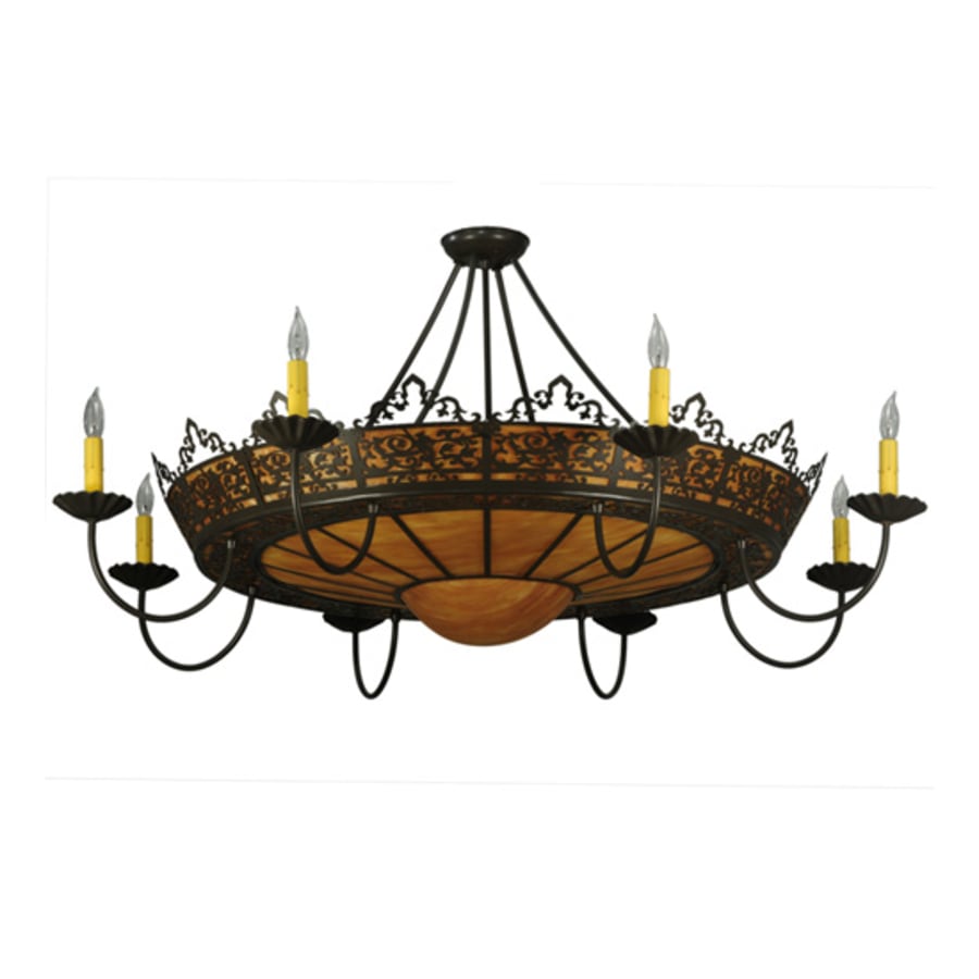 Meyda Tiffany Stanley 8 Light 46" Wide Semi-Flush Ceiling Fixture