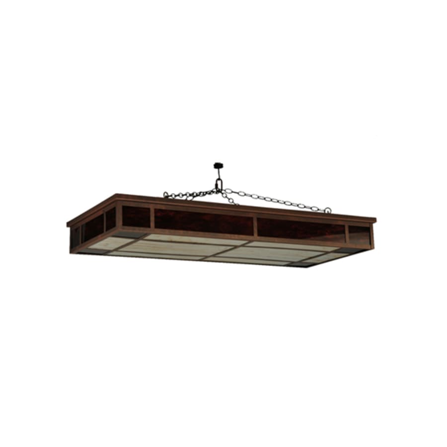 Meyda Tiffany Blaze 3 Light 54" Wide Flush Mount Ceiling Fixture