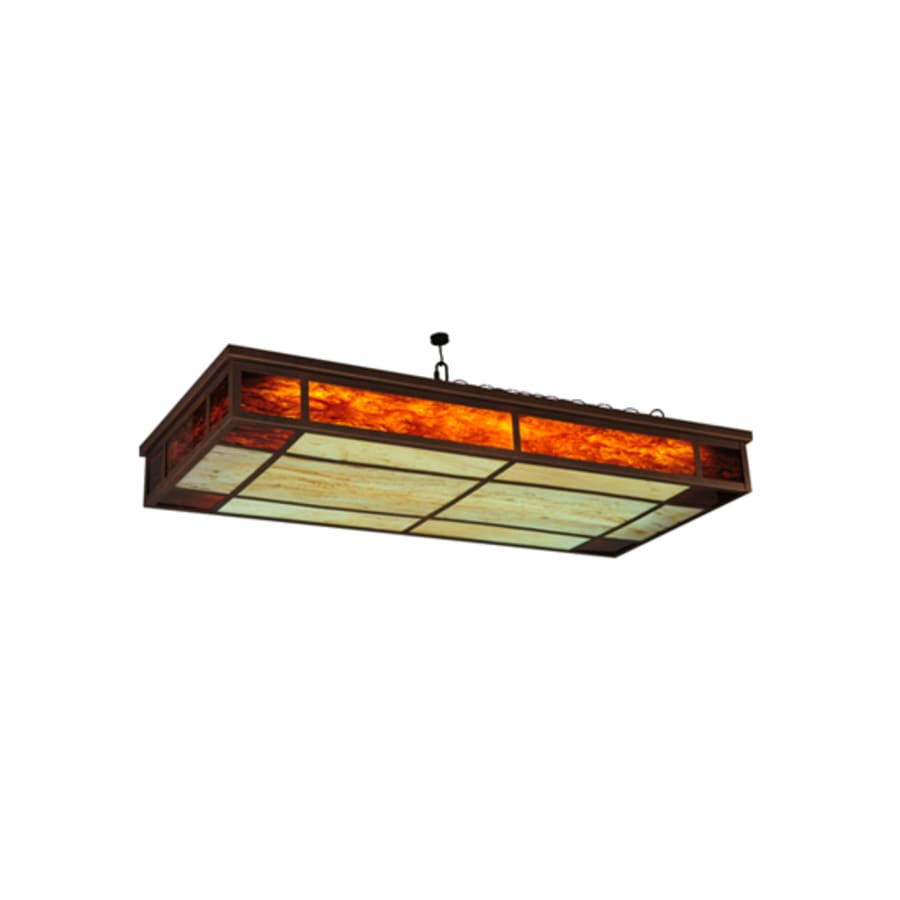 Meyda Tiffany Blaze 3 Light 54" Wide Flush Mount Ceiling Fixture