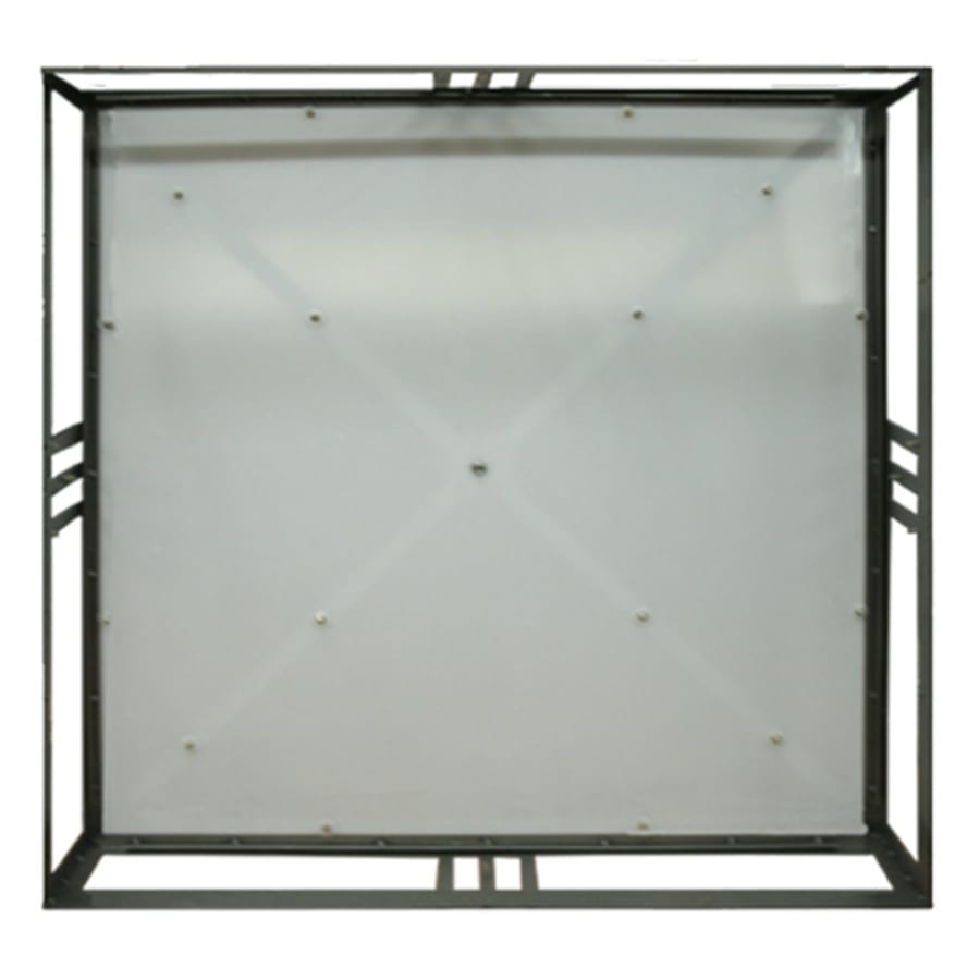 Meyda Tiffany Whitewing 4 Light 36" Wide Flush Mount Square Ceiling Fixture - Blackened Pewter Finish - GU24 Bulb Base