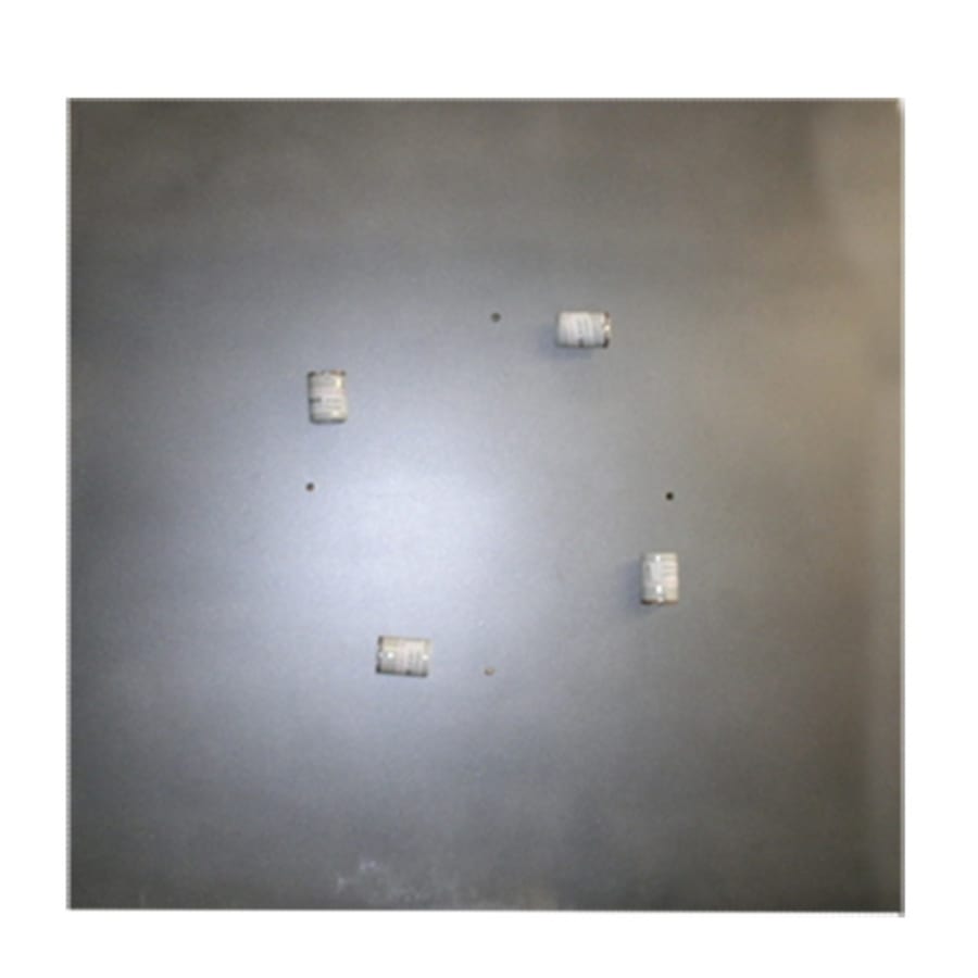 Meyda Tiffany Whitewing 4 Light 36" Wide Flush Mount Square Ceiling Fixture - Blackened Pewter Finish - GU24 Bulb Base