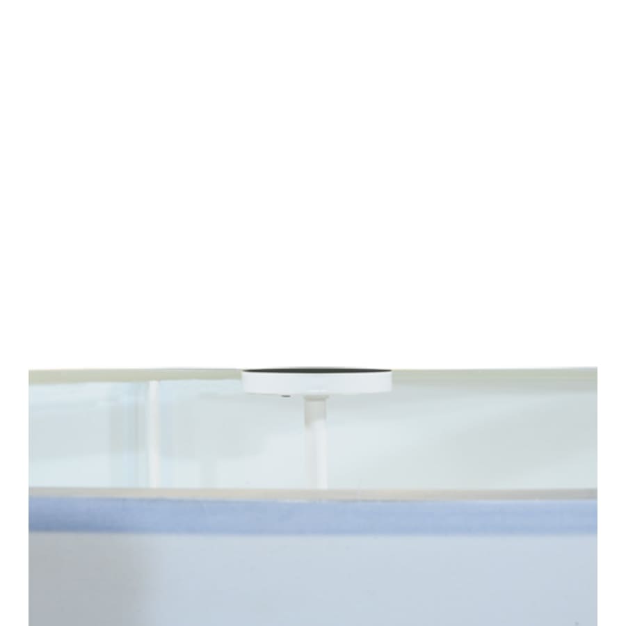Meyda Tiffany Cilindro 6 Light 60" Wide Flush Mount Drum Ceiling Fixture - Nickel Finish - GU24 Bulb Base
