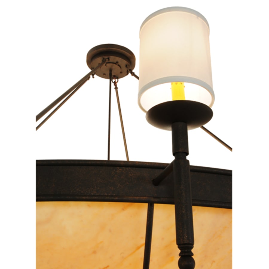 Meyda Tiffany Alysia 8 Light 85" Wide Semi-Flush Bowl Ceiling Fixture