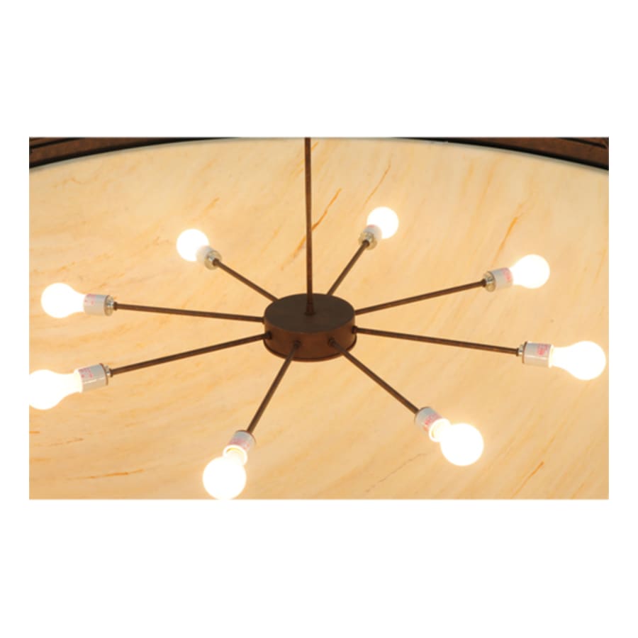 Meyda Tiffany Alysia 8 Light 85" Wide Semi-Flush Bowl Ceiling Fixture