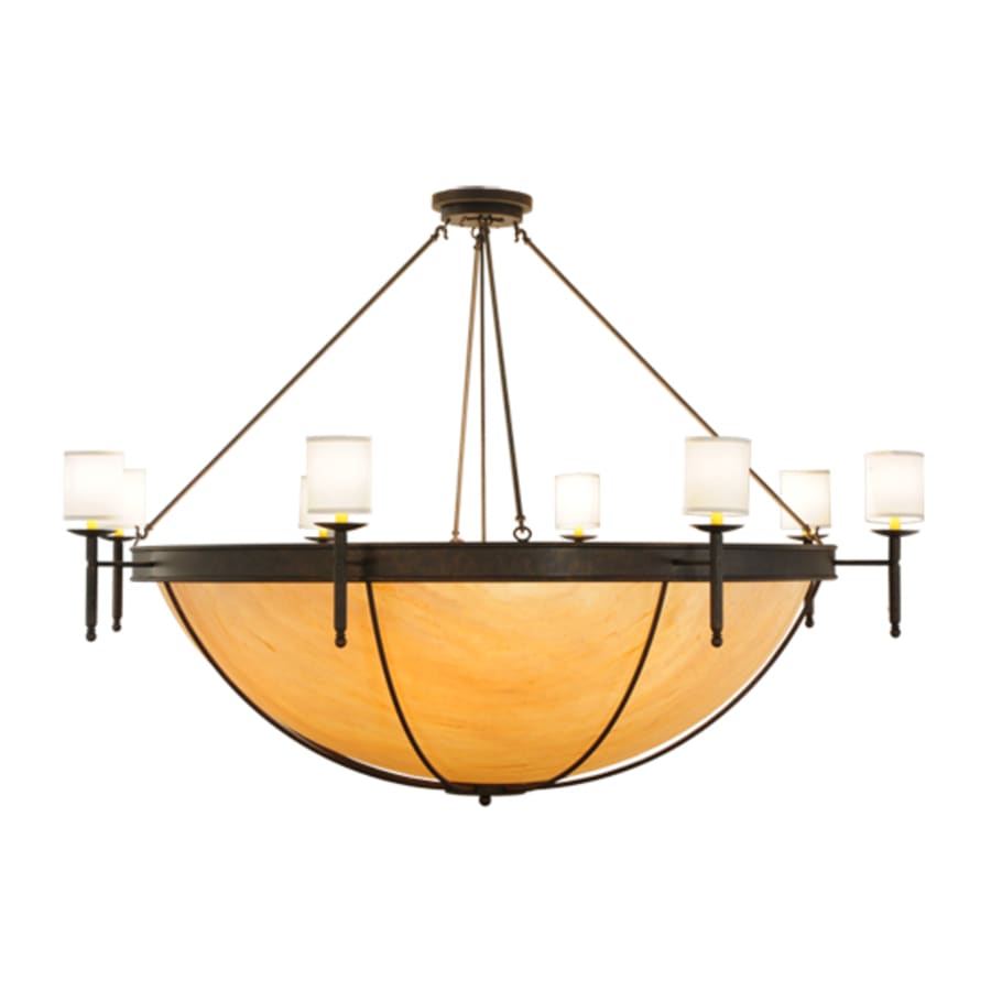 Meyda Tiffany Alysia 8 Light 85" Wide Semi-Flush Bowl Ceiling Fixture