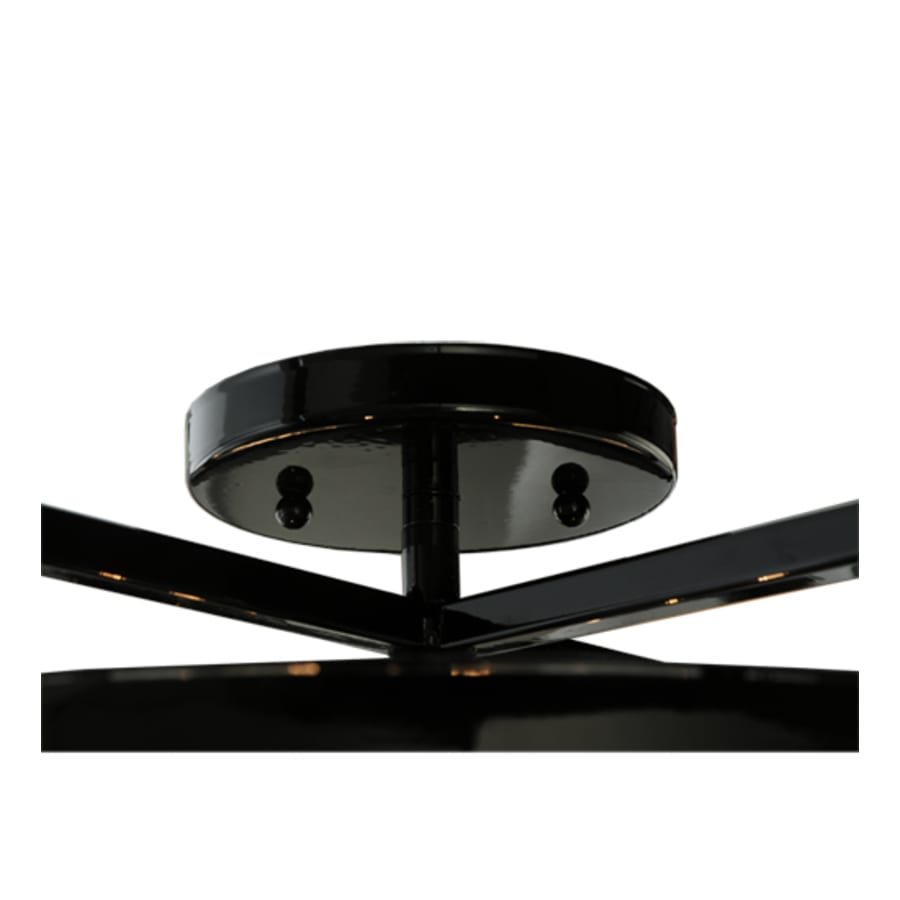 Meyda Tiffany Kitzi Cilindro 3 Light 22" Wide Semi-Flush Drum Ceiling Fixture