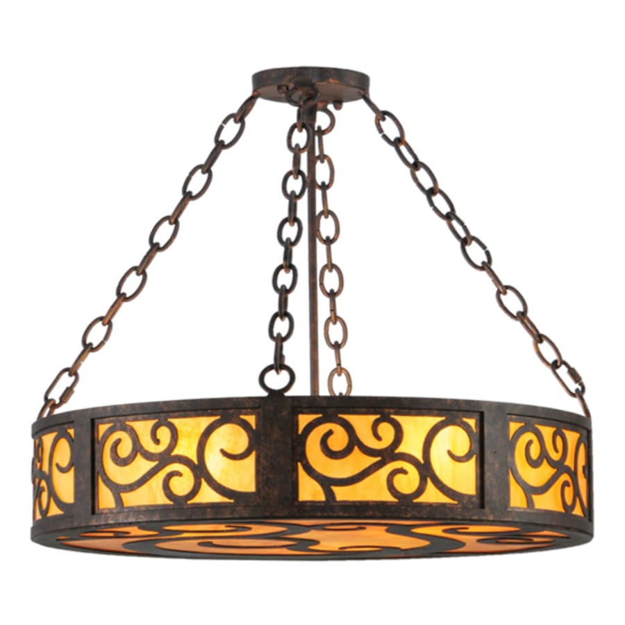 Meyda Tiffany Dean 3 Light 24" Wide Suspension Pendant