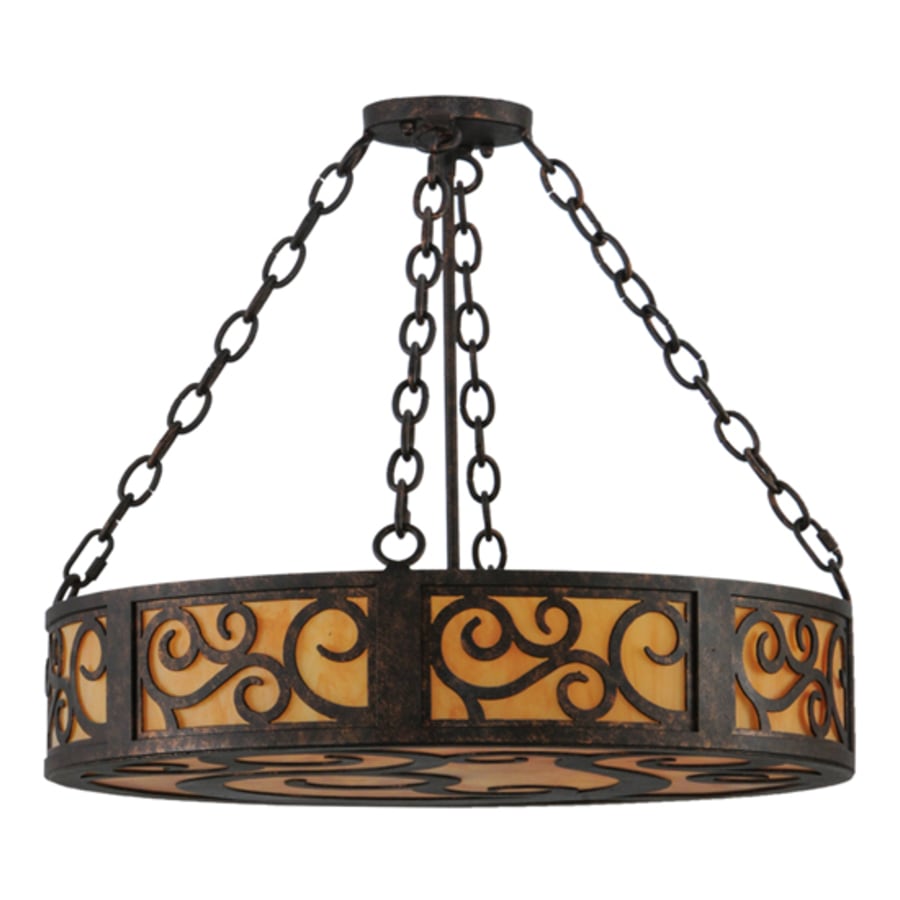 Meyda Tiffany Dean 3 Light 24" Wide Suspension Pendant
