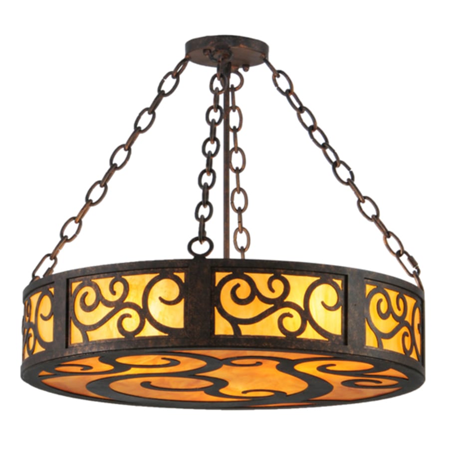 Meyda Tiffany Dean 3 Light 24" Wide Suspension Pendant