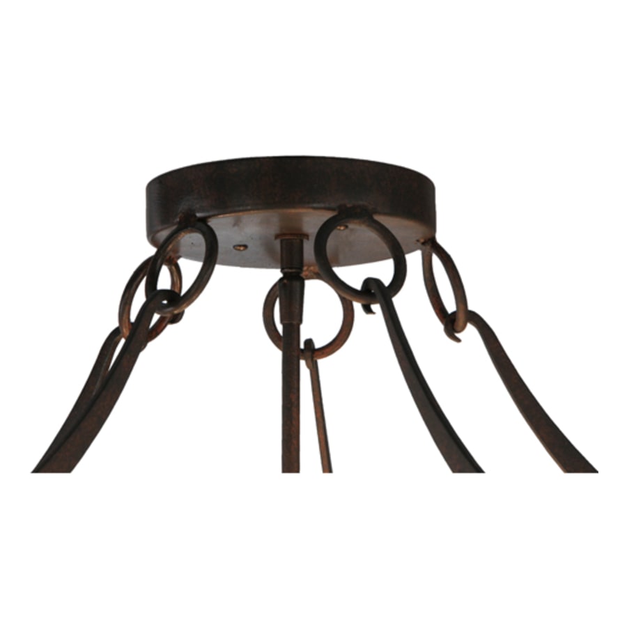 Meyda Tiffany Carousel 5 Light 29" Wide Semi-Flush Bowl Ceiling Fixture