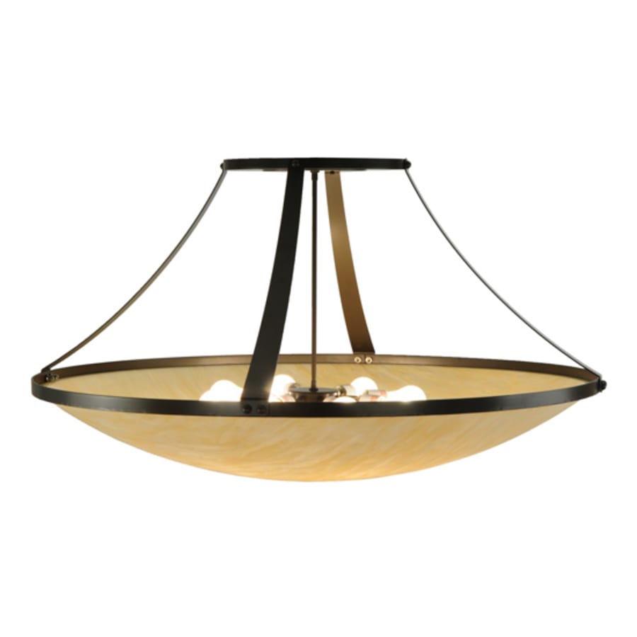 Meyda Tiffany Urban 8 Light 44" Wide Semi-Flush Bowl Ceiling Fixture