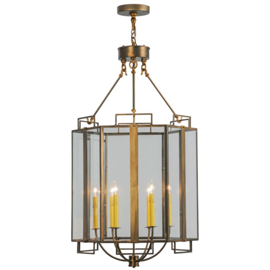 Meyda Tiffany Abbey 6 Light 24" Wide Taper Candle Pendant