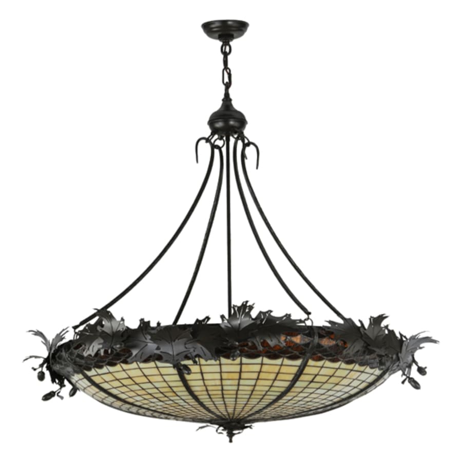 Meyda Tiffany Greenbriar Oak 6 Light 45" Wide Pendant