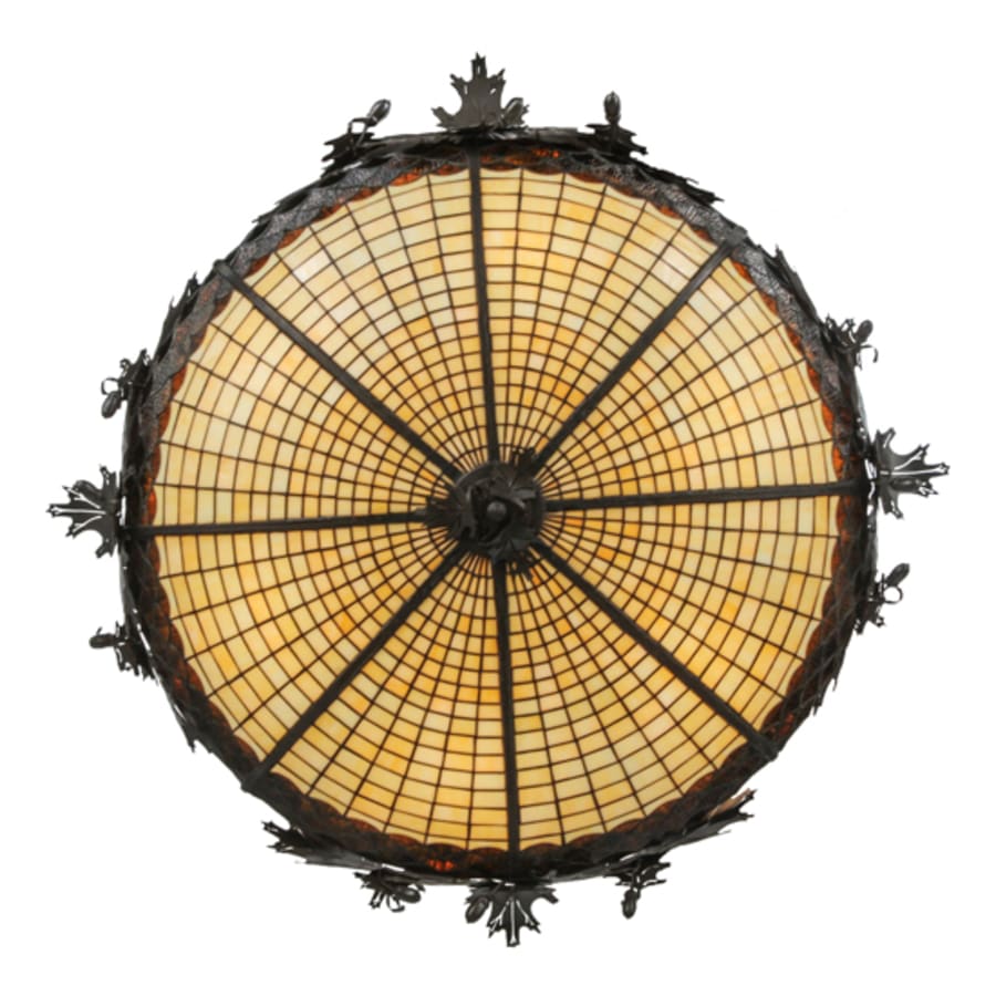 Meyda Tiffany Greenbriar Oak 6 Light 45" Wide Pendant
