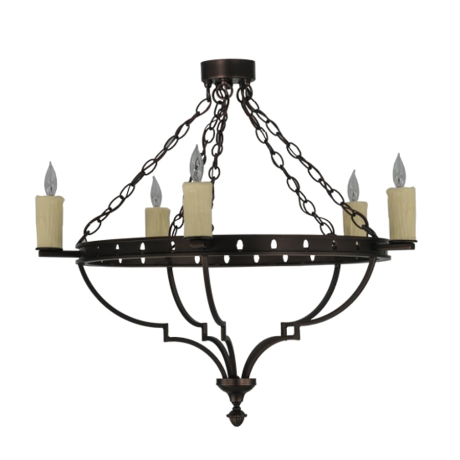 Meyda Tiffany Bottini 5 Light 31" Wide Semi-Flush Ceiling Fixture