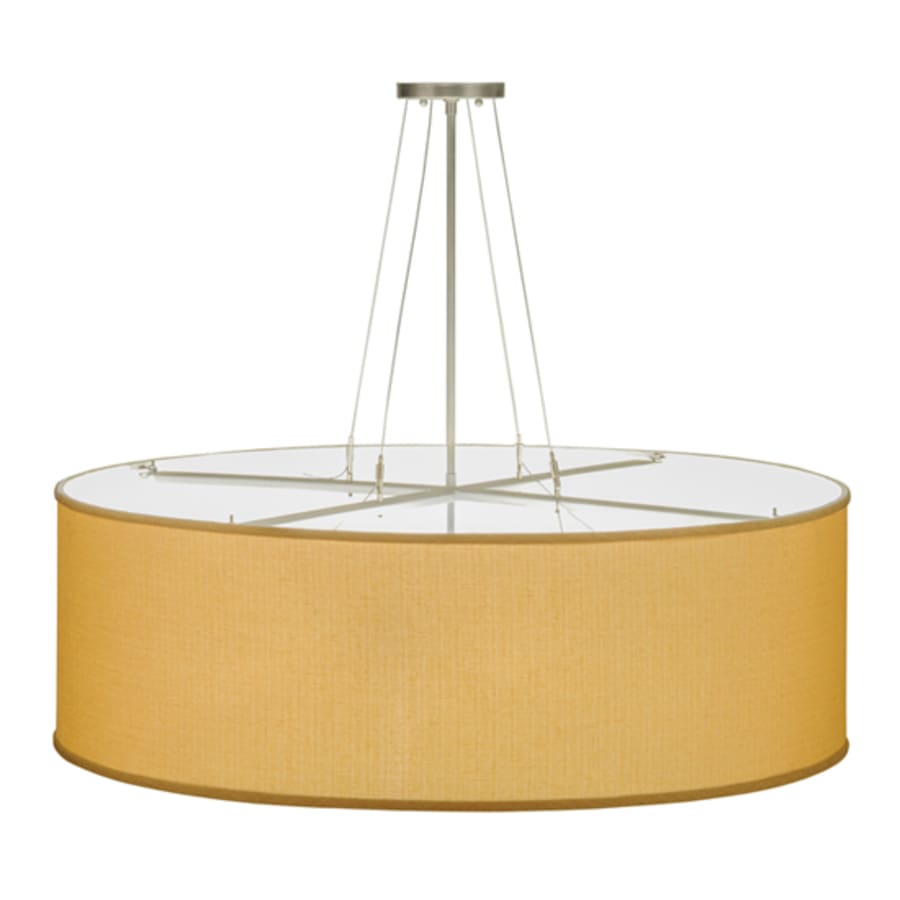 Meyda Tiffany Cilindro Honey Bombay 3 Light 36" Wide Semi-Flush Drum Ceiling Fixture