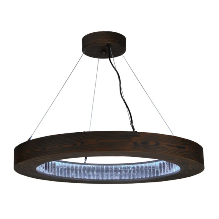 Meyda Tiffany Hickory Treasures 32" Wide Wood Pendant
