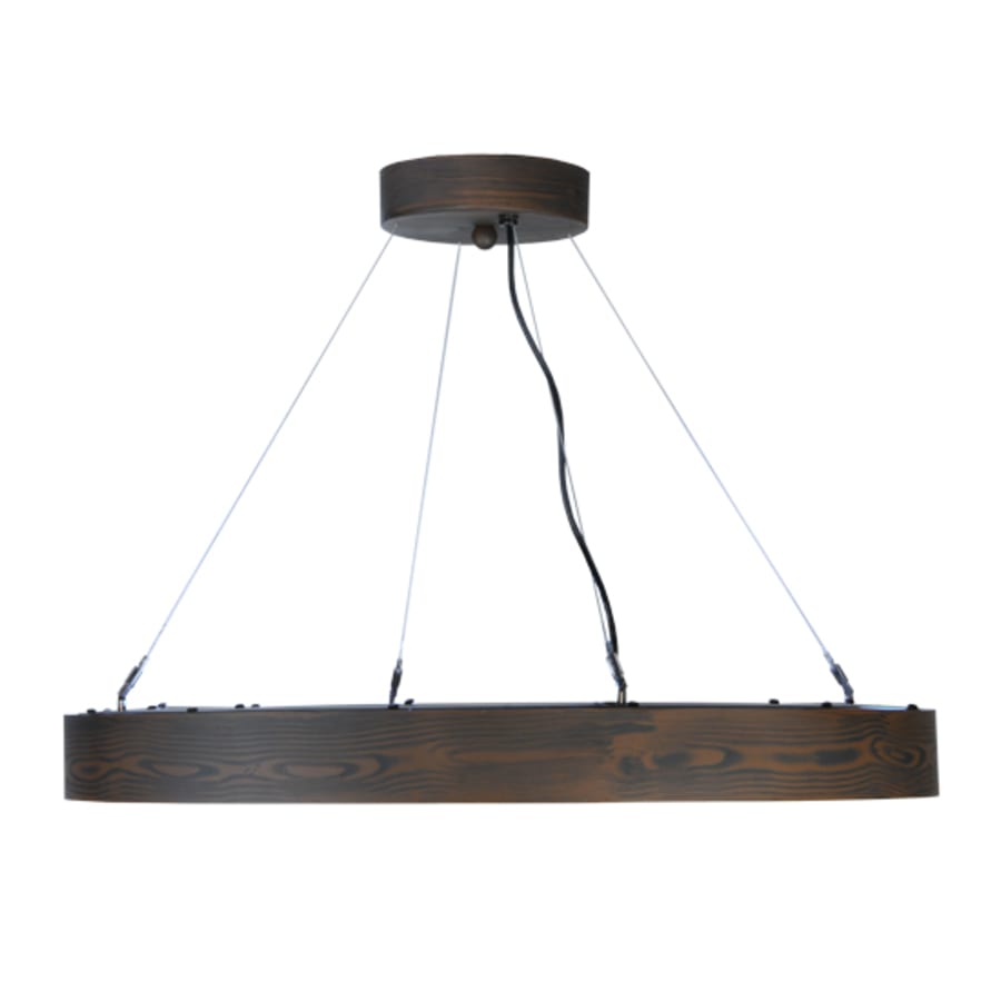 Meyda Tiffany Hickory Treasures 32" Wide Wood Pendant