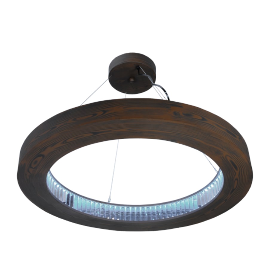 Meyda Tiffany Hickory Treasures 32" Wide Wood Pendant