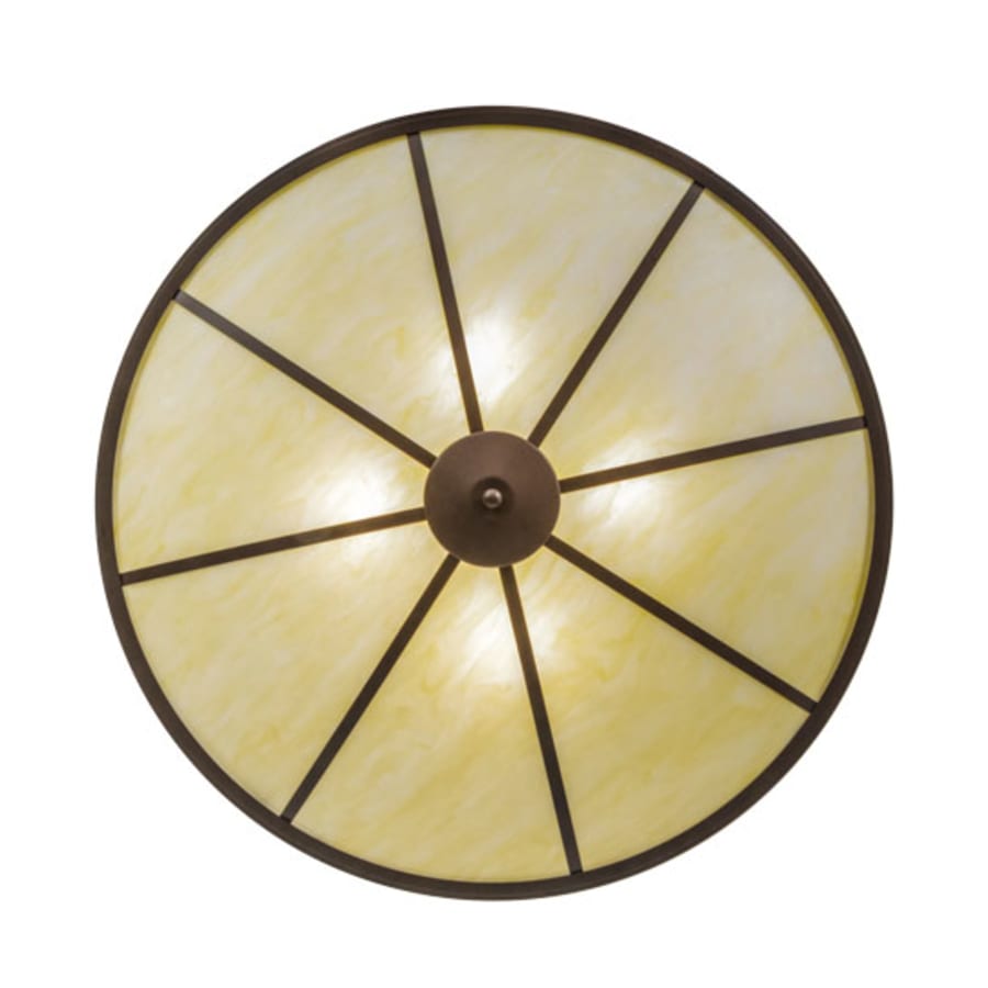 Meyda Tiffany Commerce 4 Light 45" Wide Semi-Flush Bowl Ceiling Fixture - Cafe-Noir Finish