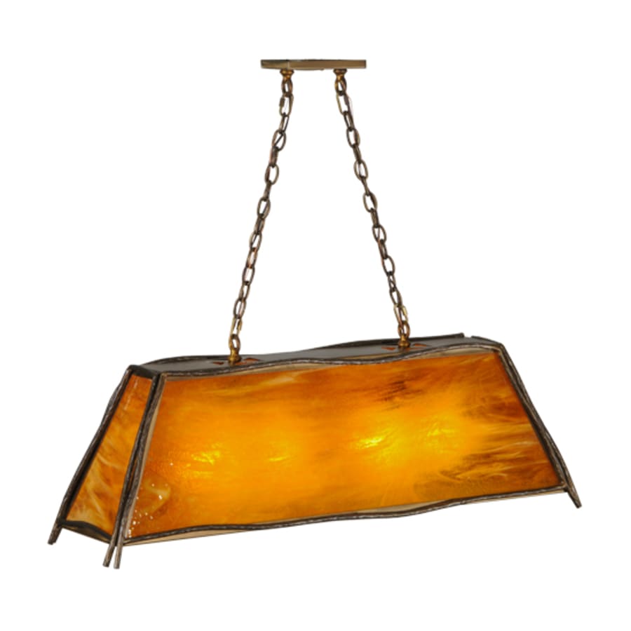 Meyda Tiffany Sticks 4 Light 42" Wide Linear Pendant