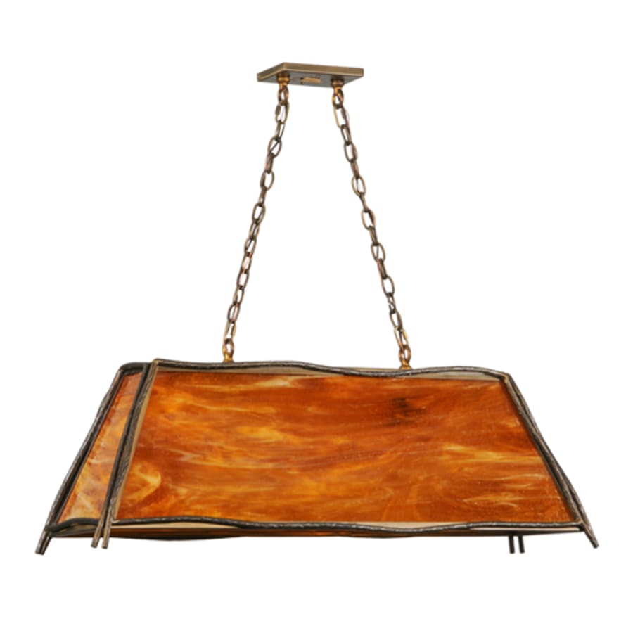 Meyda Tiffany Sticks 4 Light 42" Wide Linear Pendant