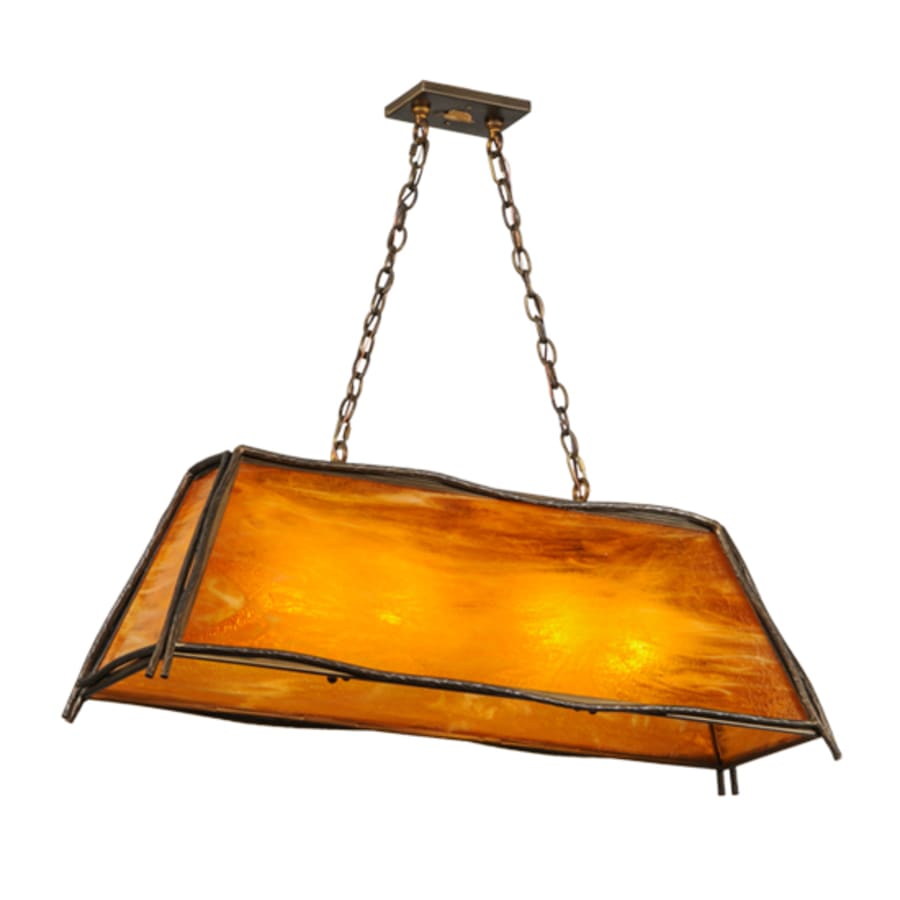 Meyda Tiffany Sticks 4 Light 42" Wide Linear Pendant