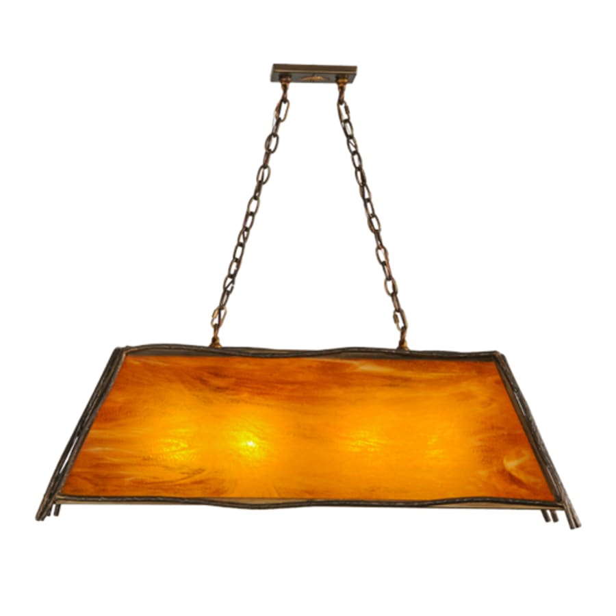 Meyda Tiffany Sticks 4 Light 42" Wide Linear Pendant