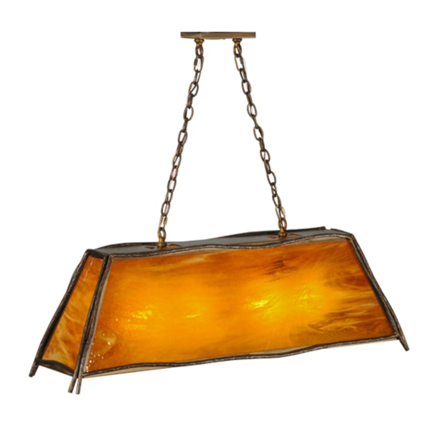 Meyda Tiffany Sticks 4 Light 42" Wide Linear Pendant