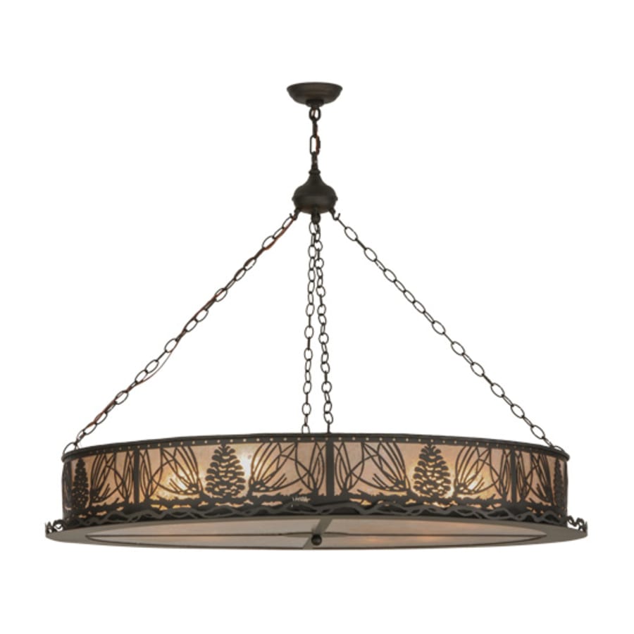 Meyda Tiffany Mountain Pine 8 Light 48" Wide Suspension Pendant