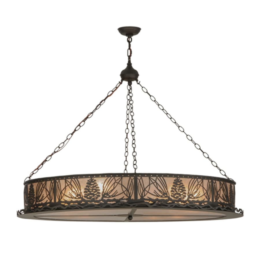 Meyda Tiffany Mountain Pine 8 Light 48" Wide Suspension Pendant