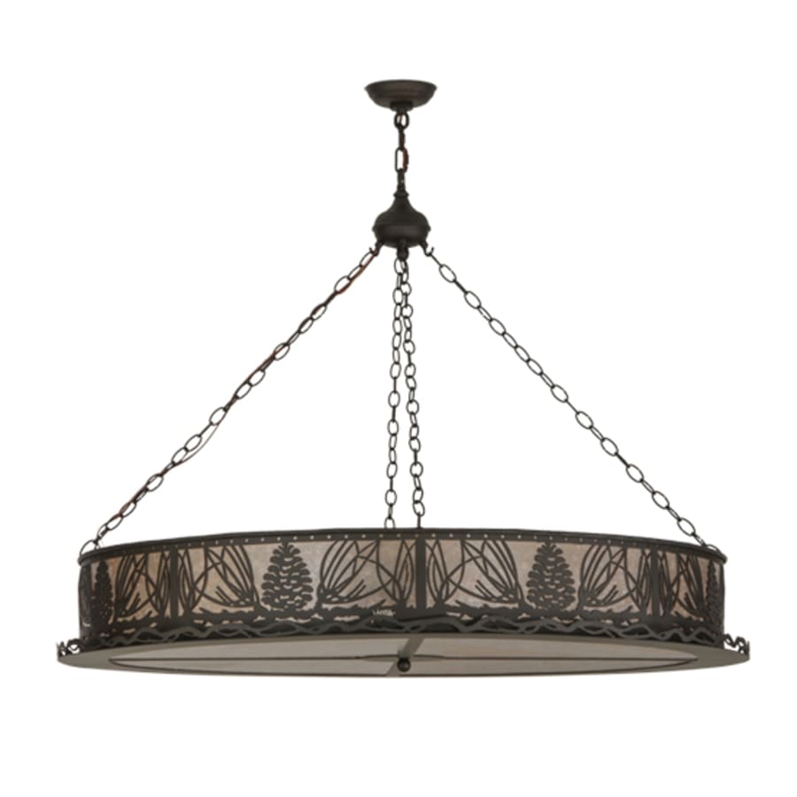 Meyda Tiffany Mountain Pine 8 Light 48" Wide Suspension Pendant