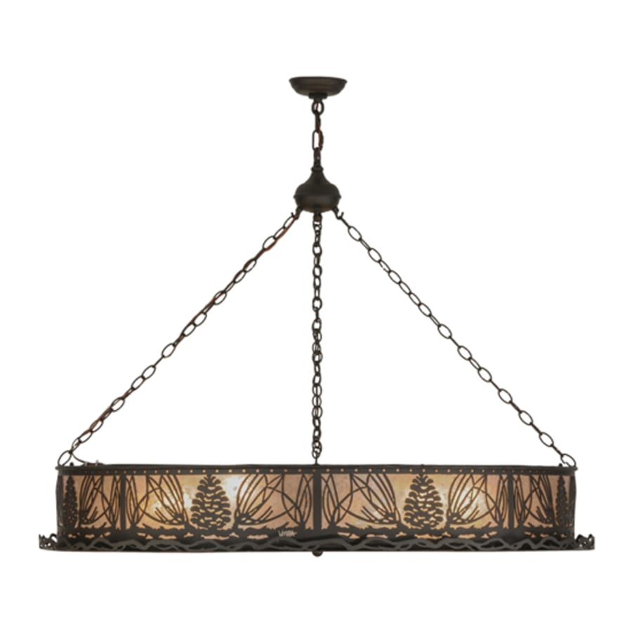 Meyda Tiffany Mountain Pine 8 Light 48" Wide Suspension Pendant