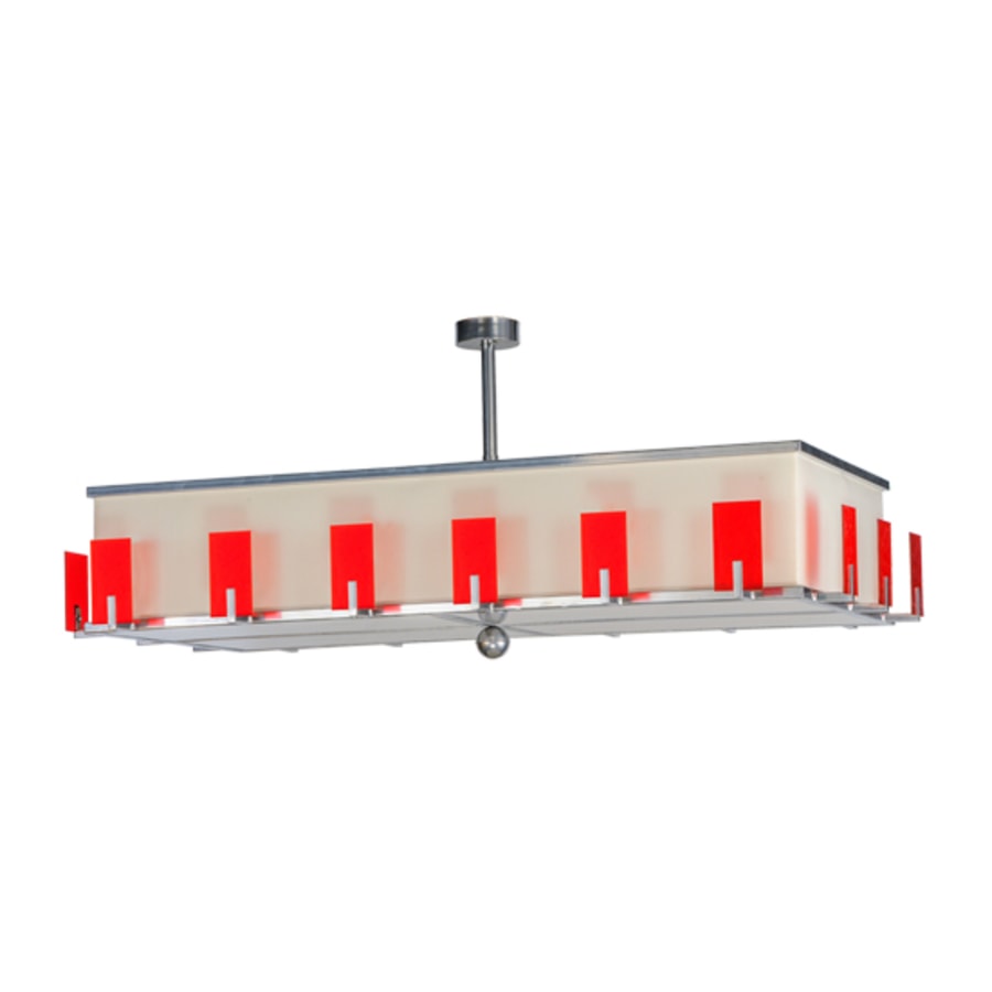 Meyda Tiffany Escalade 12 Light 72" Wide Linear Pendant