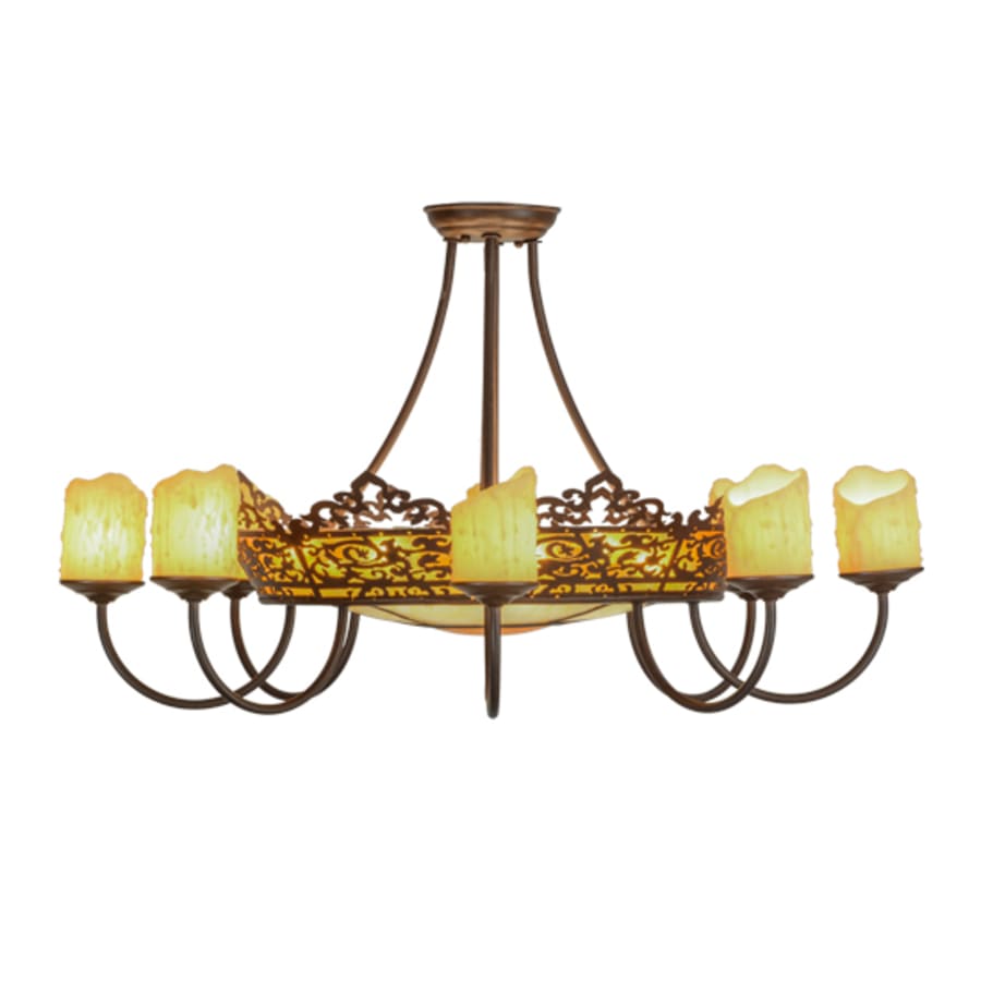 Meyda Tiffany Stanley 20 Light 32" Wide Semi-Flush Ceiling Fixture